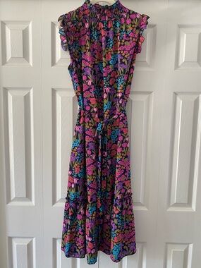 Beautiful Floral Cap Sleeve Dress